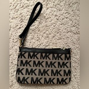 Michael Kors MK Logo Fabric Wristlet